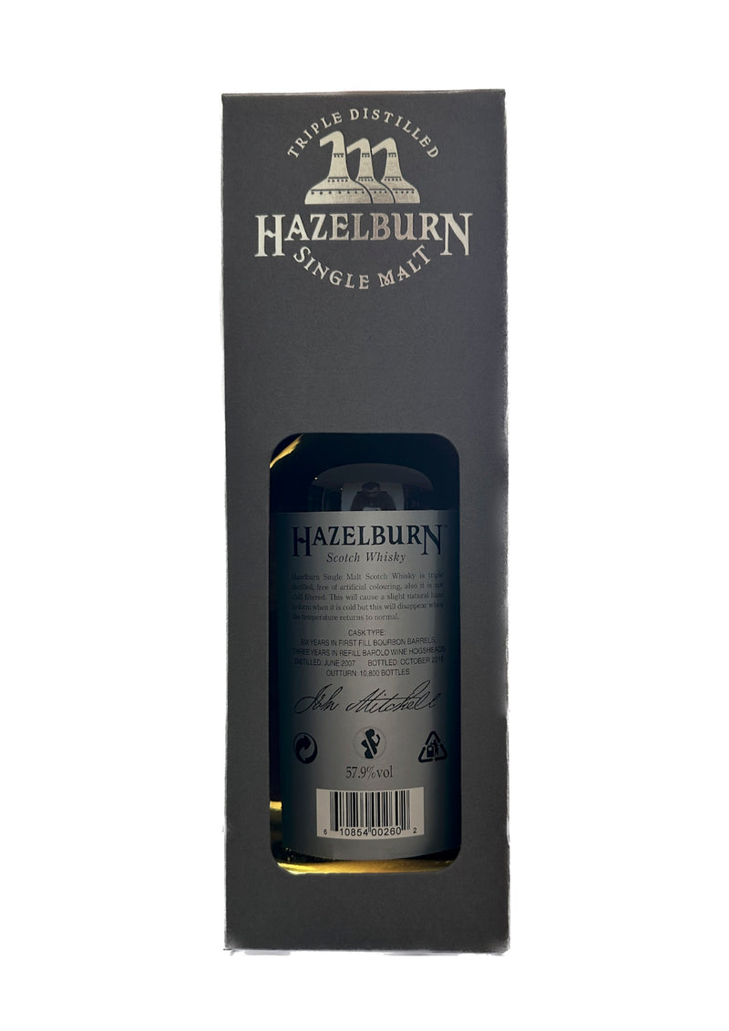 Hazelburn 9 Year old Barolo cask