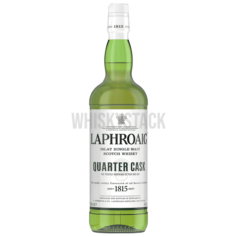 Opdag og køb Laphroaig Quarter Cask, en unik Islay single malt whisky. Dyb røget smag og ekstra modning i quarter casks for intens aroma og kompleksitet