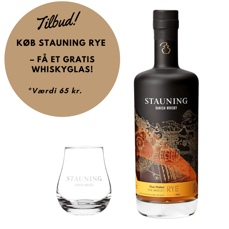 KØB EN FLASKE STAUNING HØST OG FÅ ET GRATIS STAUNING WHISKY GLAS!